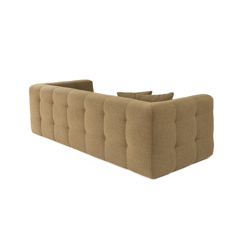 Τριθέσιος Καναπές - Cady - Χρώμα Χακί- 235x100x72εκ