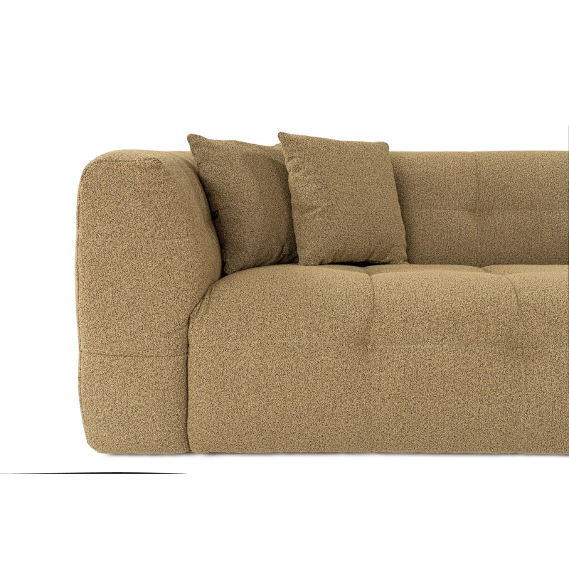 Τριθέσιος Καναπές - Cady - Χρώμα Χακί- 235x100x72εκ