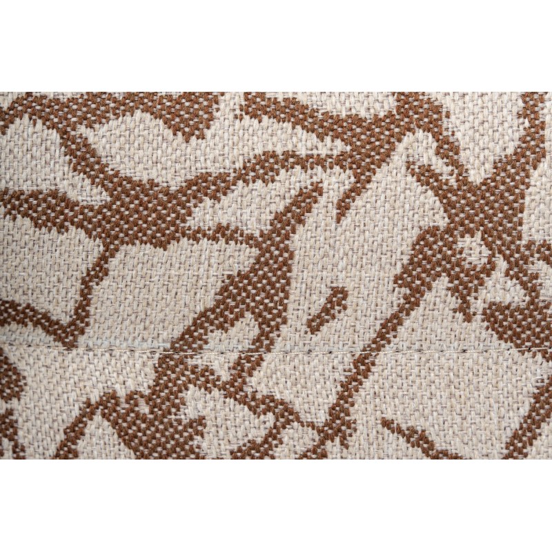 Τριθέσιος Καναπές - Cady - Χρώμα Καφέ Μπεζ με  Σχέδιο - 235x100x72εκ