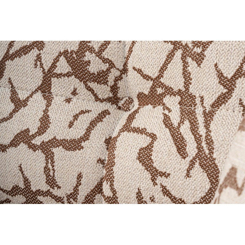 Τριθέσιος Καναπές - Cady - Χρώμα Καφέ Μπεζ με  Σχέδιο - 235x100x72εκ