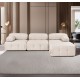 Corner Sofa Doblo 3 Seater with Pouffe ( L1-O1-1R-Pouffe) - Light Brown Light Brown Corner Sofa Doblo 3 Seater with Pouffe ( L1-O1-1R-Pouffe) - Light Brown Light Brown