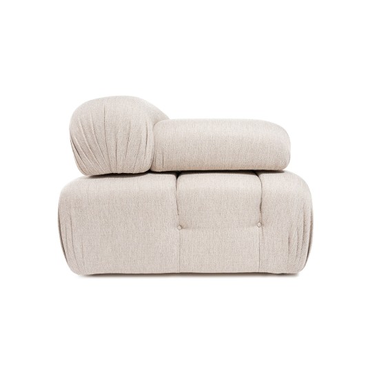Corner Sofa Doblo 3 Seater with Pouffe ( L1-O1-1R-Pouffe) - Light Brown Light Brown Corner Sofa Doblo 3 Seater with Pouffe ( L1-O1-1R-Pouffe) - Light Brown Light Brown