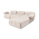 Corner Sofa Doblo 3 Seater with Pouffe ( L1-O1-1R-Pouffe) - Light Brown Light Brown Corner Sofa Doblo 3 Seater with Pouffe ( L1-O1-1R-Pouffe) - Light Brown Light Brown