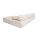 Corner Sofa Doblo 3 Seater with Pouffe ( L1-O1-1R-Pouffe) - Light Brown Light Brown Corner Sofa Doblo 3 Seater with Pouffe ( L1-O1-1R-Pouffe) - Light Brown Light Brown