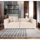 Διθέσιος Καναπές Lora - Χρώμα Peach - 220x180x65εκ Διθέσιος Καναπές Lora - Χρώμα Peach - 220x180x65εκ
