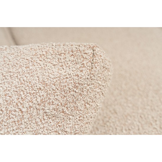 Corner Sofa Lora (L1-O1-1R-POUFFE ) - Peach Peach Corner Sofa Lora (L1-O1-1R-POUFFE ) - Peach Peach