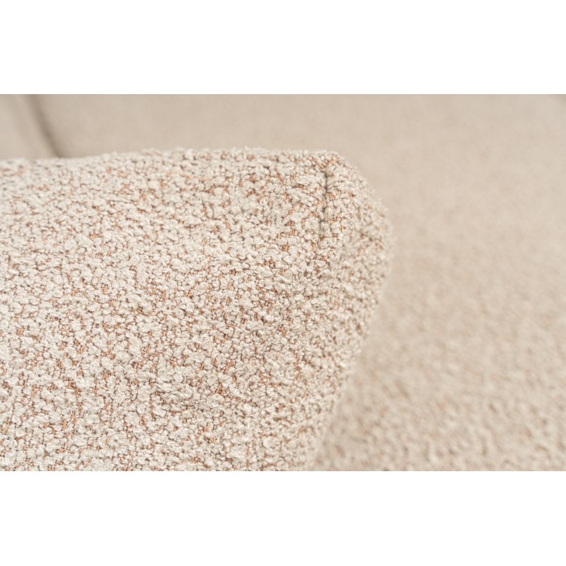 Corner Sofa Lora (L1-O1-1R-POUFFE ) - Peach Peach