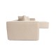Corner Sofa Lora (L1-O1-1R-POUFFE ) - Peach Peach Corner Sofa Lora (L1-O1-1R-POUFFE ) - Peach Peach
