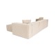 Corner Sofa Lora (L1-O1-1R-POUFFE ) - Peach Peach Corner Sofa Lora (L1-O1-1R-POUFFE ) - Peach Peach