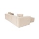 Corner Sofa Lora (L1-O1-1R-POUFFE ) - Peach Peach Corner Sofa Lora (L1-O1-1R-POUFFE ) - Peach Peach