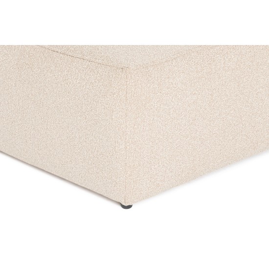Corner Sofa Lora (L1-O1-1R-POUFFE ) - Peach Peach Corner Sofa Lora (L1-O1-1R-POUFFE ) - Peach Peach