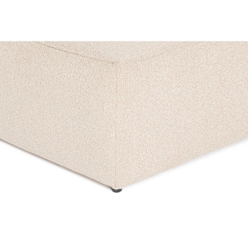 Corner Sofa Lora (L1-O1-1R-POUFFE ) - Peach Peach
