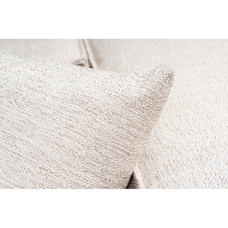 Corner Sofa Lora (L1-O1-1R-POUFFE ) - Light Brown Light Brown