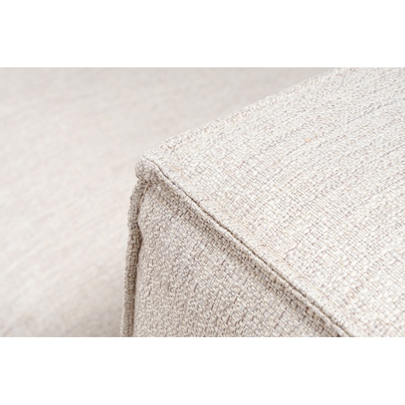 Corner Sofa Lora (L1-O1-1R-POUFFE ) - Light Brown Light Brown