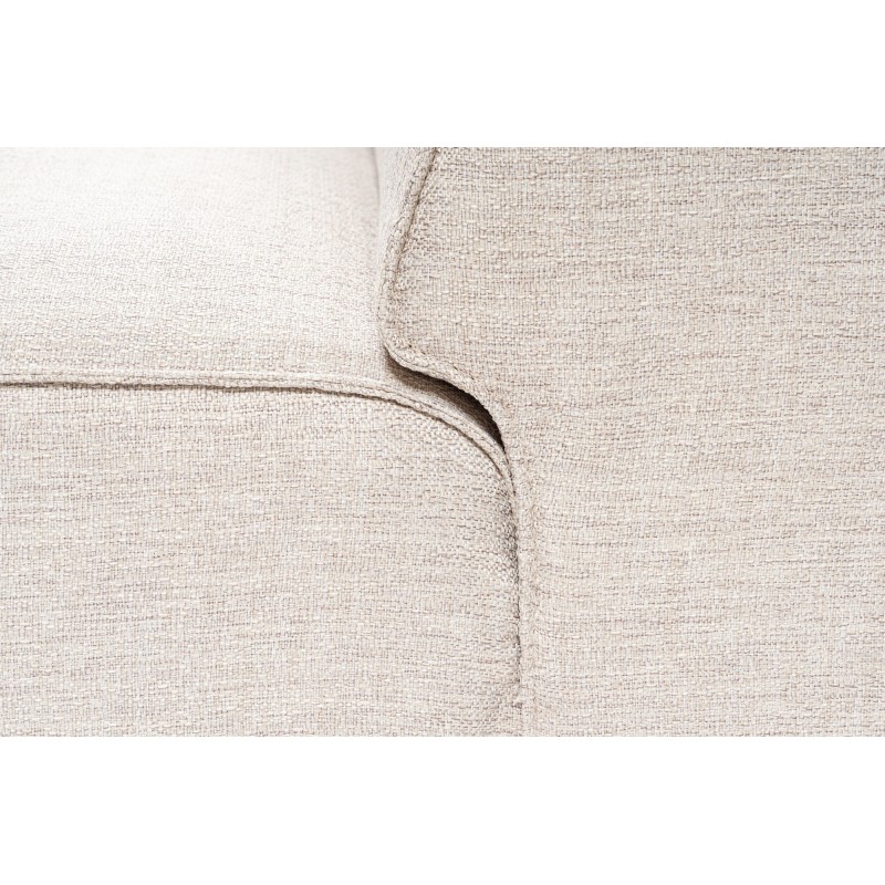 Corner Sofa Lora (L1-O1-1R-POUFFE ) - Light Brown Light Brown