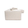 Corner Sofa Lora (L1-O1-1R-POUFFE ) - Light Brown Light Brown
