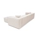 Corner Sofa Lora (L1-O1-1R-POUFFE ) - Light Brown Light Brown