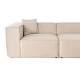 Διθέσιος Καναπές Lora - Χρώμα Cream - 220x180x65εκ Διθέσιος Καναπές Lora - Χρώμα Cream - 220x180x65εκ