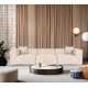 Τριθέσιος Καναπές Lora - Χρώμα Cream - 303x108x65εκ Τριθέσιος Καναπές Lora - Χρώμα Cream - 303x108x65εκ