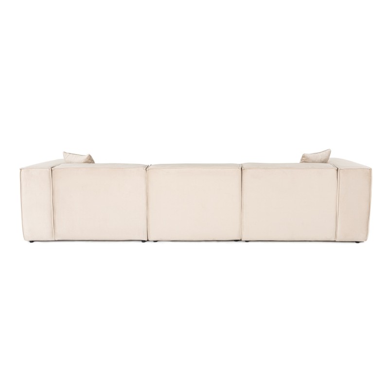 Τριθέσιος Καναπές Lora - Χρώμα Cream - 303x108x65εκ