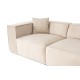 Τριθέσιος Καναπές Lora - Χρώμα Cream - 303x108x65εκ Τριθέσιος Καναπές Lora - Χρώμα Cream - 303x108x65εκ