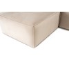 Corner Sofa Lora (L1-O1-1R-POUFFE ) - Cream Cream