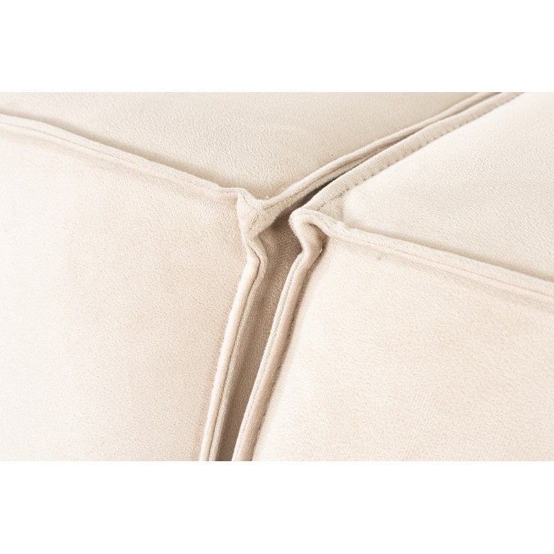 Corner Sofa Lora (L1-O1-1R-POUFFE ) - Cream Cream