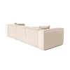 Corner Sofa Lora (L1-O1-1R-POUFFE ) - Cream Cream