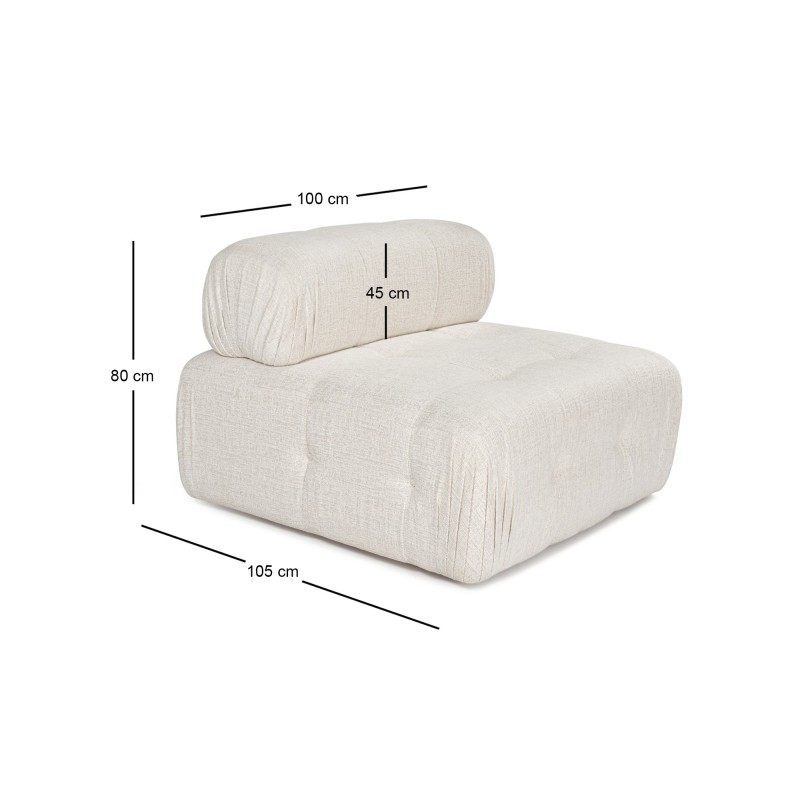 1-Seat Sofa Doblo O1 - Cream Cream