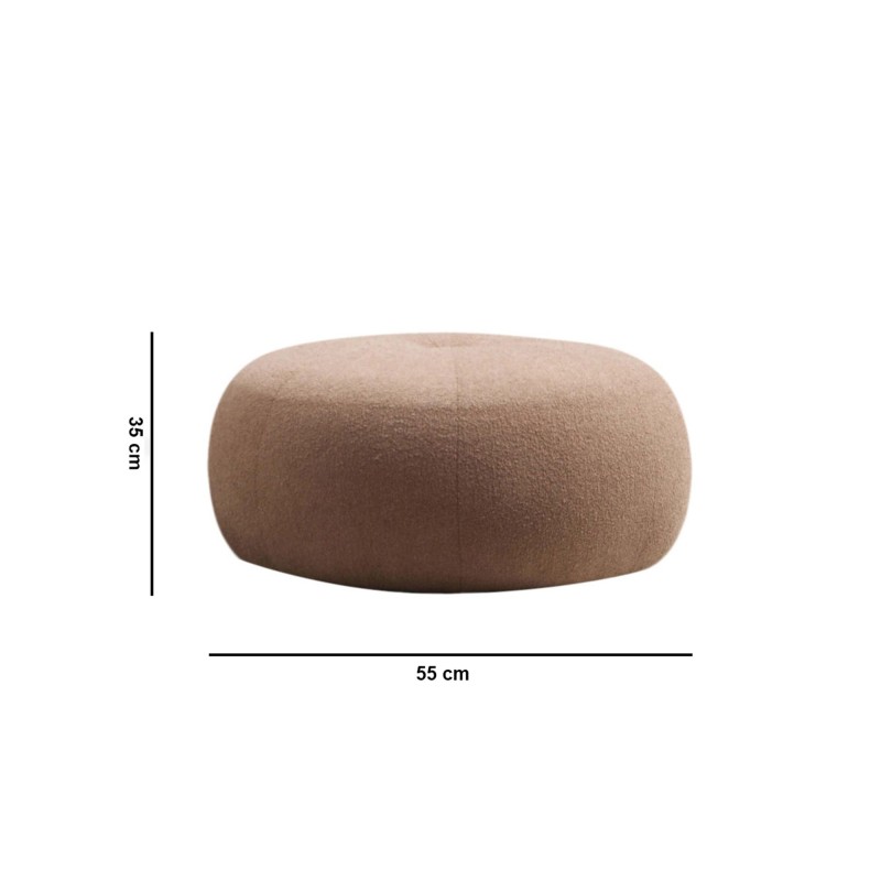 Atelier del Sofa Pouffe Tina - Cappuccino Cappuccino