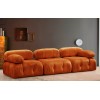 Τριθέσιος Καναπές Bubble ( L1-O1-1R) - Χρώμα Πορτοκαλί