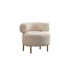 Atelier del Sofa Wing Chair River Round - White White