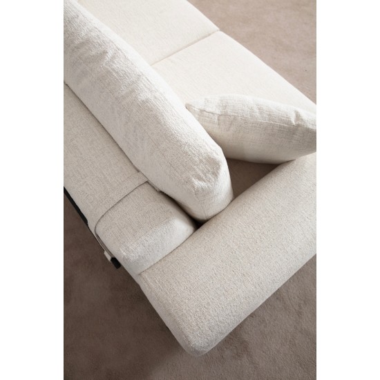 3-Seat Sofa Eti Oak 3 Seater - White White Atelier del Sofa 3-Seat Sofa Eti Oak 3 Seater - White White
