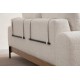 3-Seat Sofa Eti Oak 3 Seater - White White Atelier del Sofa 3-Seat Sofa Eti Oak 3 Seater - White White