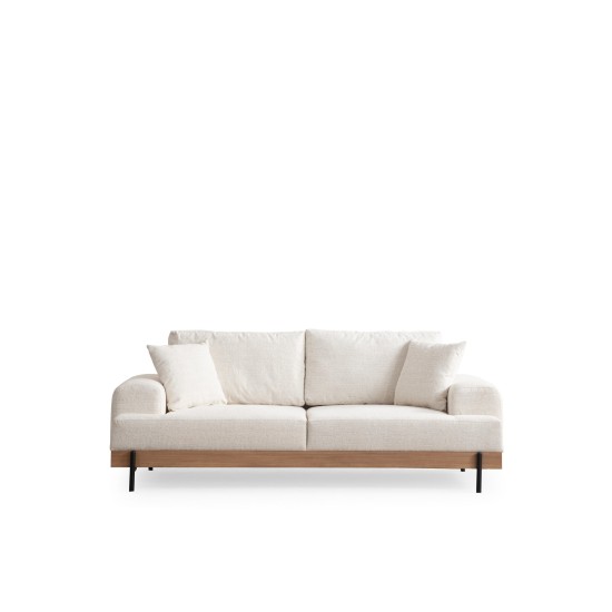 3-Seat Sofa Eti Oak 3 Seater - White White Atelier del Sofa 3-Seat Sofa Eti Oak 3 Seater - White White