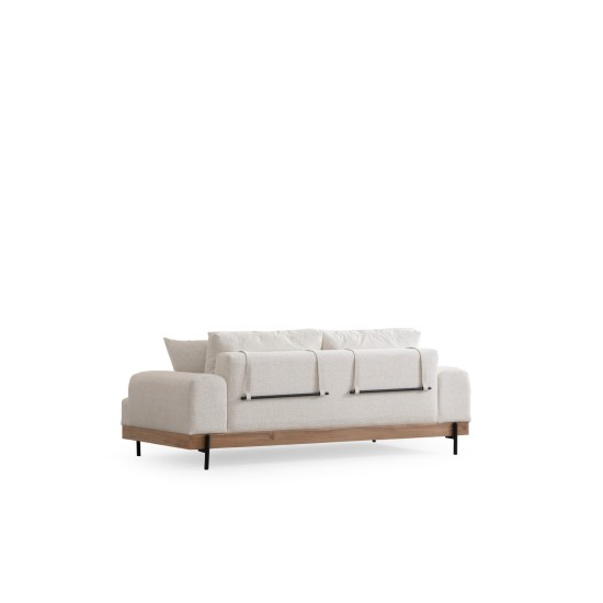 3-Seat Sofa Eti Oak 3 Seater - White White Atelier del Sofa 3-Seat Sofa Eti Oak 3 Seater - White White