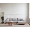 Corner Sofa Eti Oak Right - Grey Grey