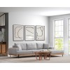 Corner Sofa Eti Oak Right - Grey Grey