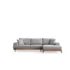 Corner Sofa Eti Oak Right - Grey Grey