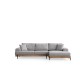 Corner Sofa Eti Oak Right - Grey Grey Corner Sofa Eti Oak Right - Grey Grey