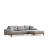 Corner Sofa Eti Oak Right - Grey Grey