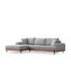 Corner Sofa Eti Oak Left - Grey Grey