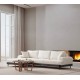 Corner Sofa Eti Black Left - White White Corner Sofa Eti Black Left - White White