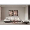 Corner Sofa Eti Black Left - White White