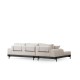 Corner Sofa Eti Black Left - White White Corner Sofa Eti Black Left - White White