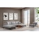 Corner Sofa Eti Black Right - Grey Grey