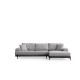 Corner Sofa Eti Black Right - Grey Grey