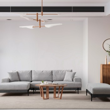 Corner Sofa Eti Black Left - Grey Grey
