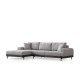 Corner Sofa Eti Black Left - Grey Grey Corner Sofa Eti Black Left - Grey Grey