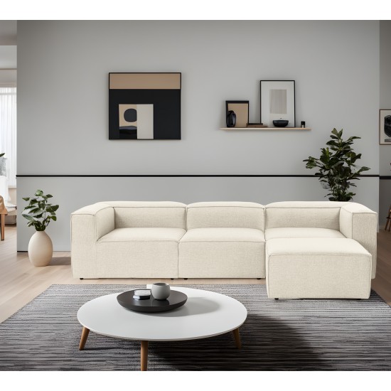 Corner Sofa Fora - Ecru Ecru Atelier del Sofa Corner Sofa Fora - Ecru Ecru
